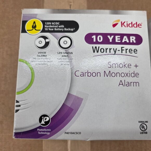 Kidde Hardwired Carbon Monoxide & Smoke Voice Alarm Battery Backup P4010ACSCO - Picture 2 of 11